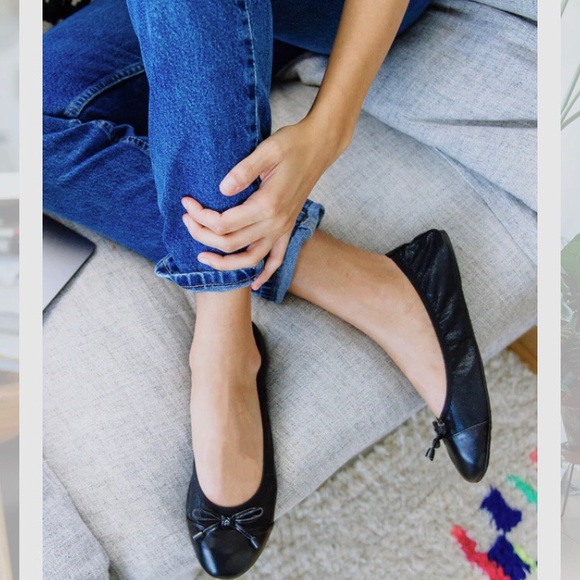 TALARIA BLACK BALLET FLATS SHOES TRAVEL FLATS PACKABLE FLATS SHOES - Picture 15 of 16